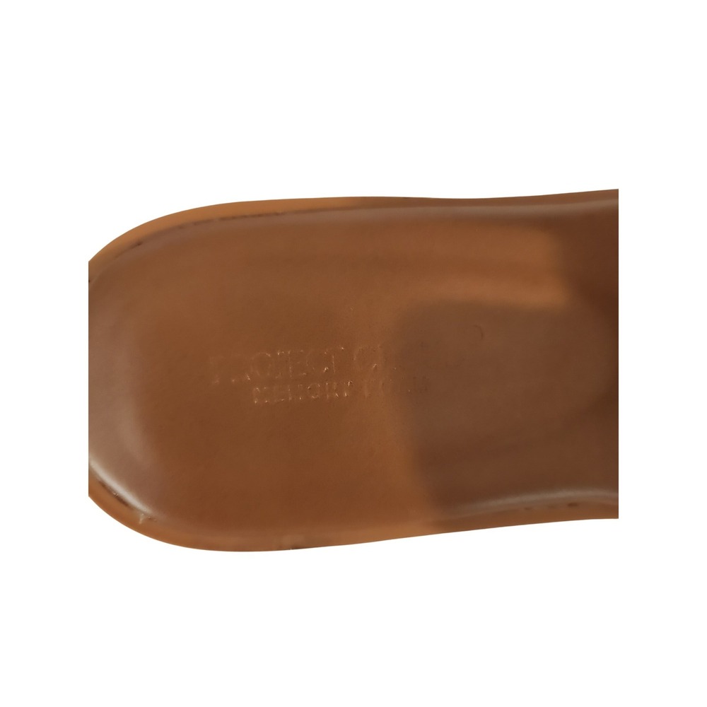 French Cloud Memory Foam H-Cutout Slide Sandals Brown Flat 8.5M - Picture 3 of 8